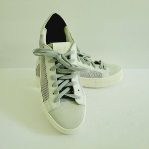 New P448 White&gray Suede, Leather Sneakers, Size 7,5